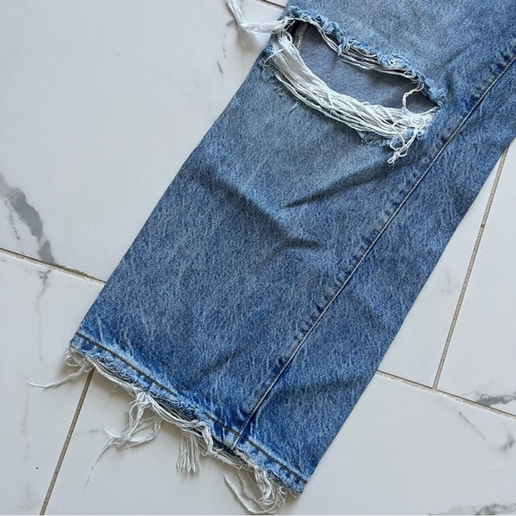 Free People We The Free Ranger Ripped Crop Wide Leg Denim Jeans 28 - Picture 2 of 9